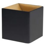 wandlamp zwart-goud Stretto L10cm