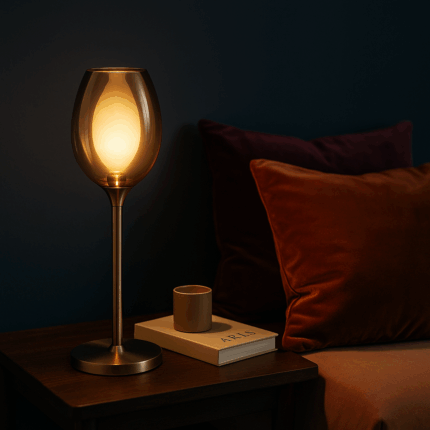 Tafellamp Belle amber sfeer