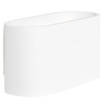 Wandlamp wit Oval L16cm