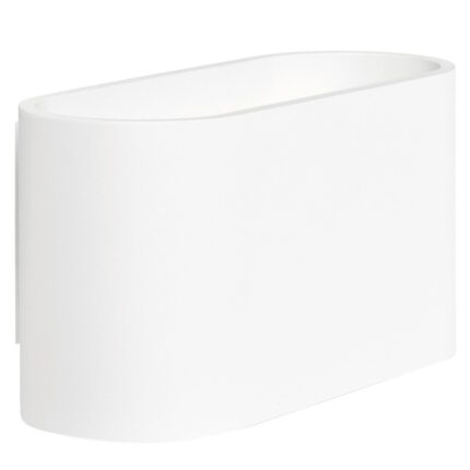Wandlamp wit Oval L16cm