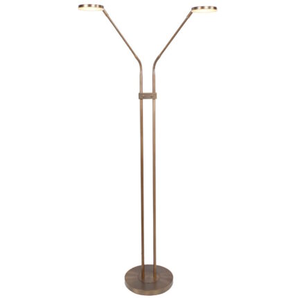 Vloerlamp brons Palma 2 lichts