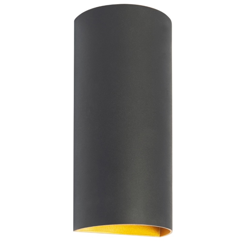 Wandlamp zwart-goud Hera 2 lichts