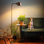 Vloerlamp anodic bruin Dex H145cm - Afbeelding 3