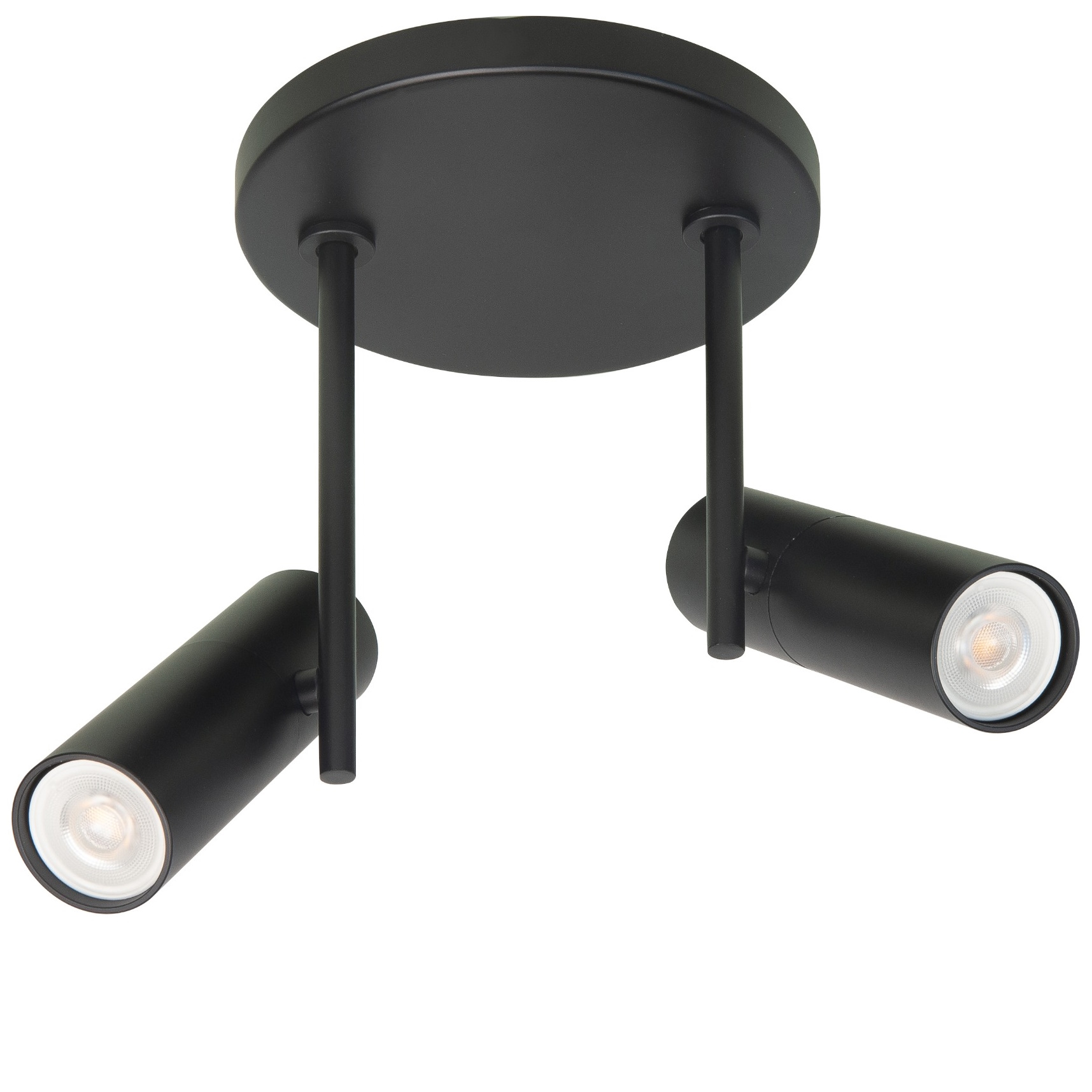 Spot zwart Trend 2 lichts