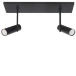Spot zwart Trend balk 2 lichts