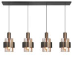 hanglamp brons-bruin Marrone 4 lichts