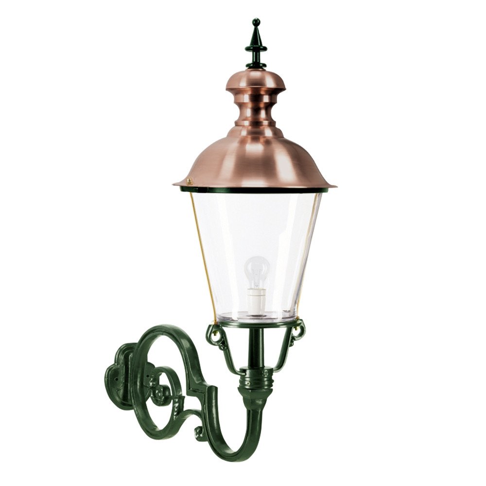 Buitenlamp Amstel groen-koper H105cm