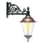 Buitenlamp Durgerdam groen-koper H50cm