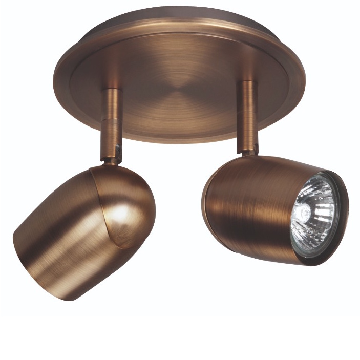 Spot brons Ovale 2 lichts