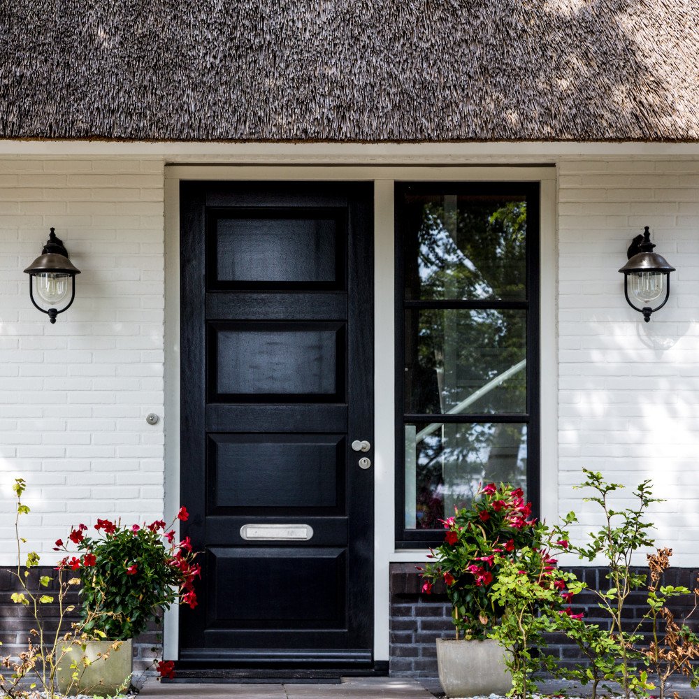 Buitenlamp Bologna zwart H45cm sfeer