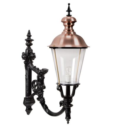 Buitenlamp Royal zwart-koper H104cm