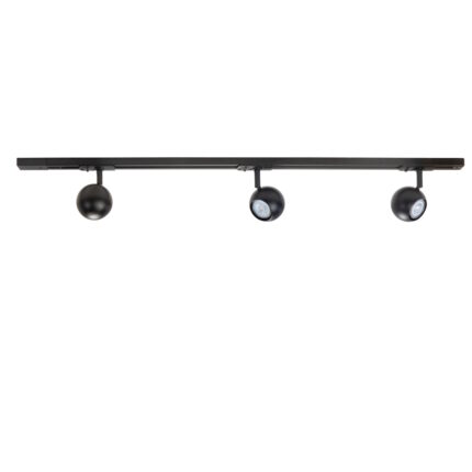 Railsysteem zwart Track S7012 3-lichts