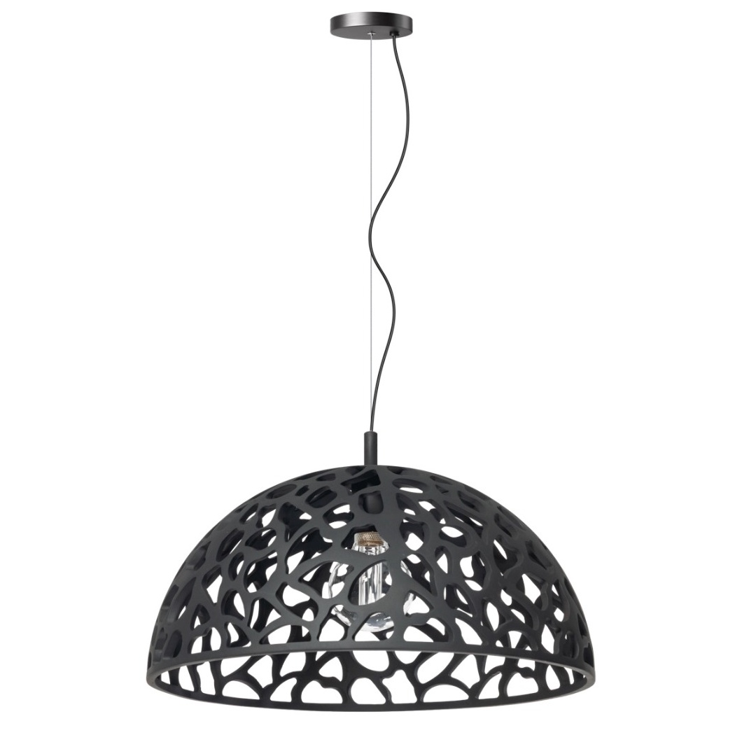 Hanglamp zwart The Open Ø70cm