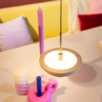 Hanglamp zand Desiree 1 lichts sfeer