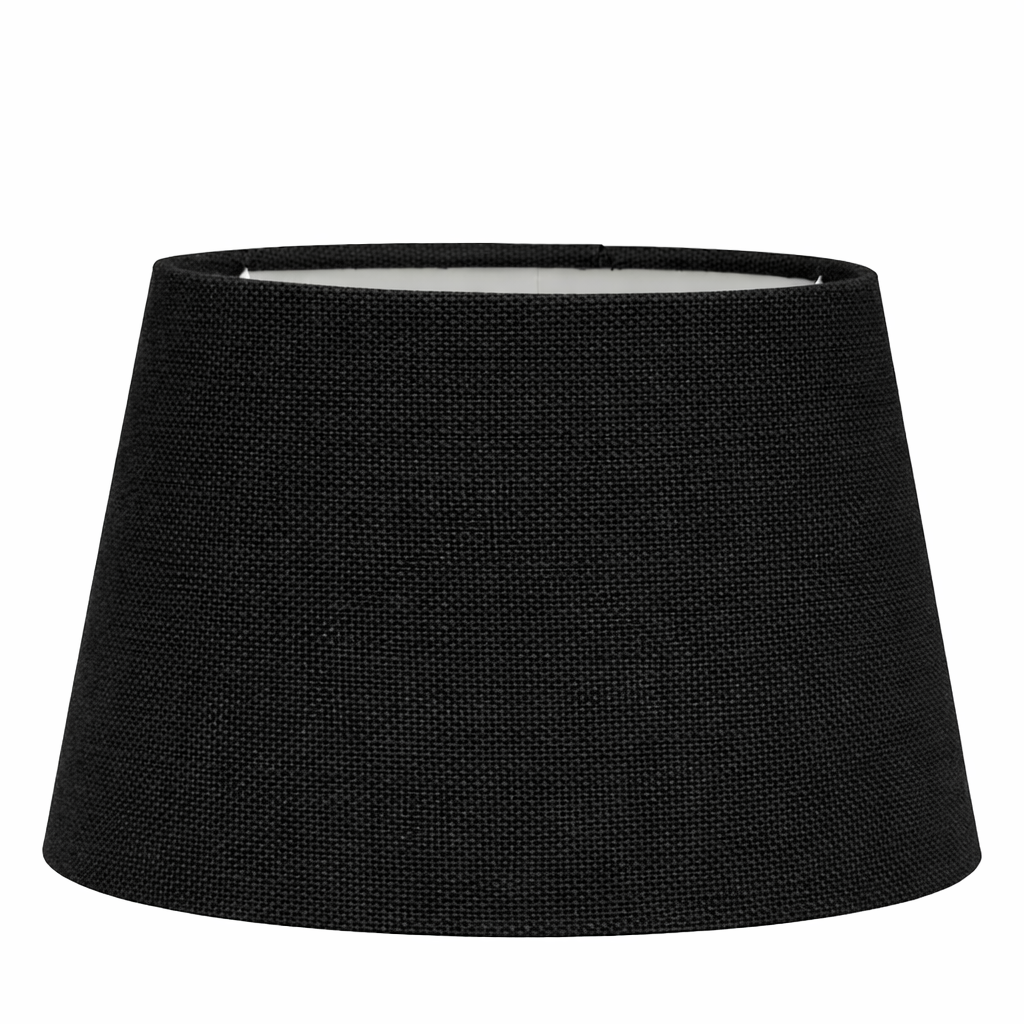 Lampenkap zwart katoen halfhoog Livigno 20