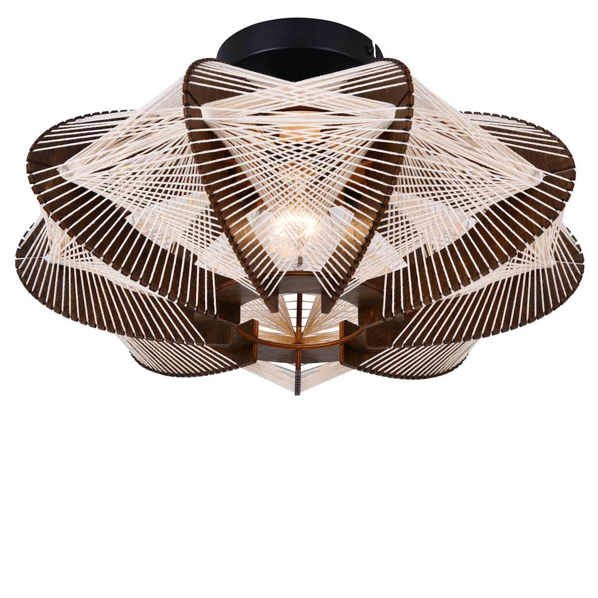Plafondlamp walnut Jessica Ø40cm