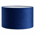 Lampenkap blauw cilinder Royal velvet 5993
