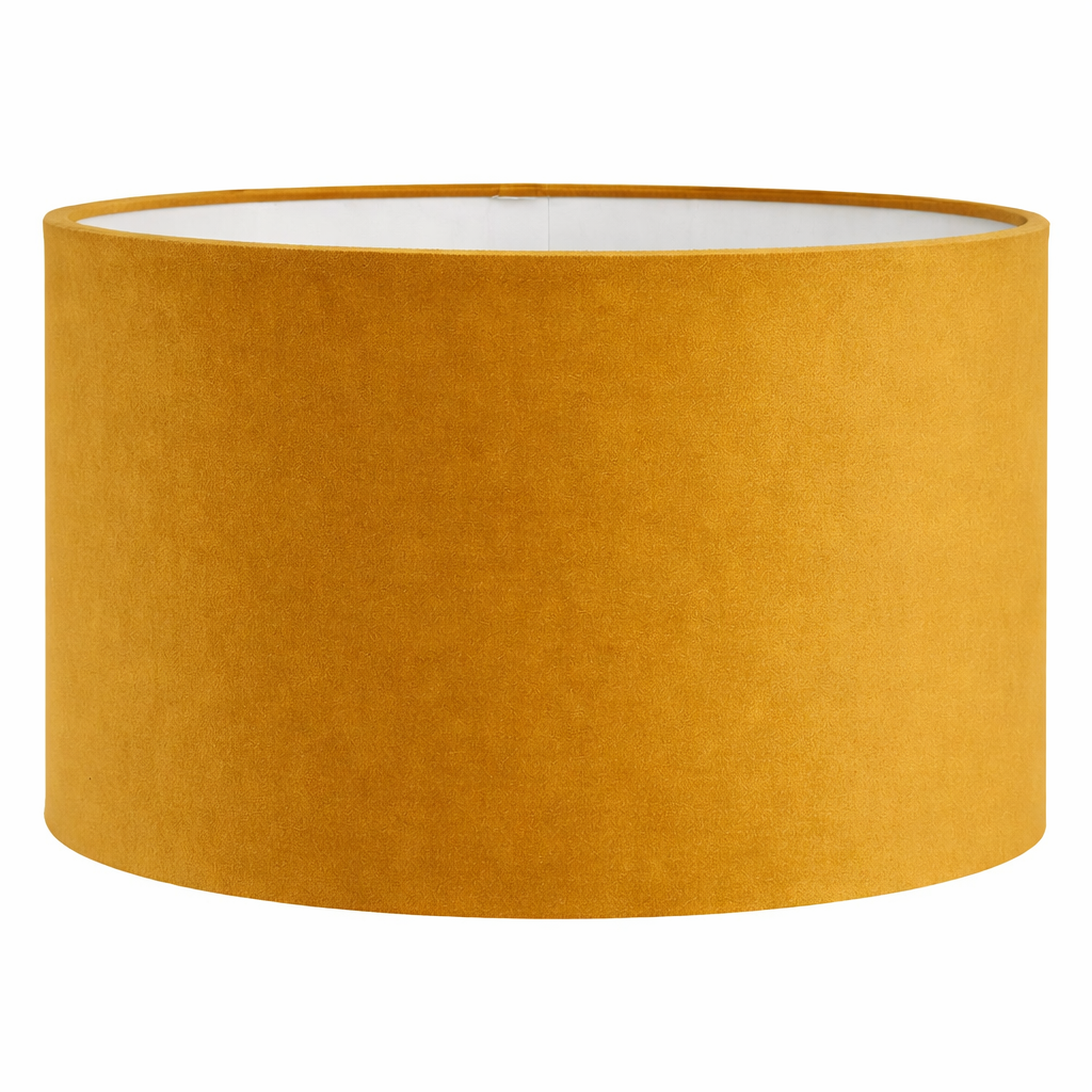 Lampenkap geel cilinder Royal velvet 2854