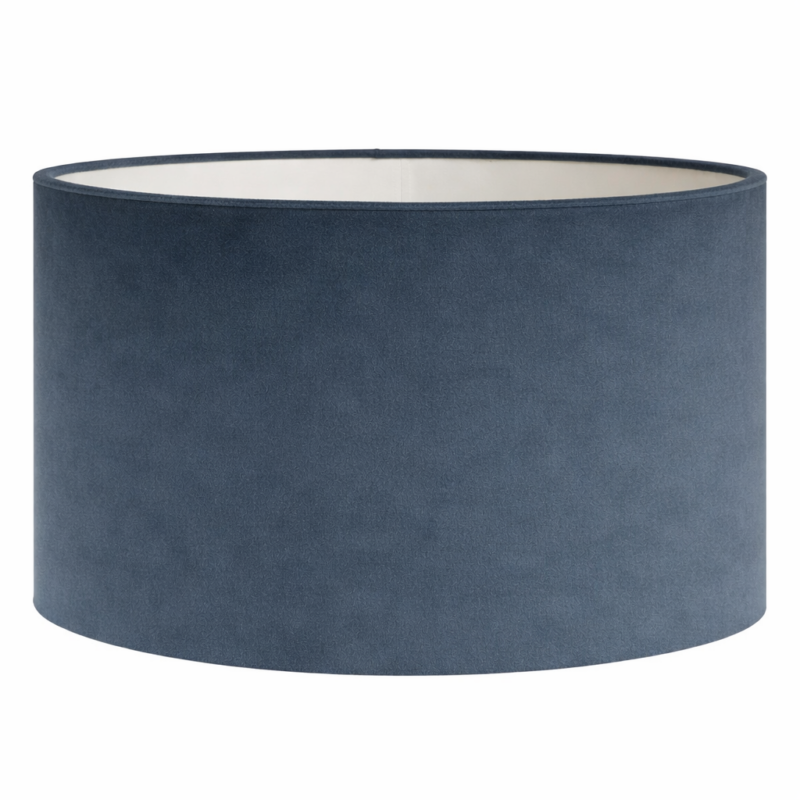 Lampenkap blauw cilinder Royal velvet 7455