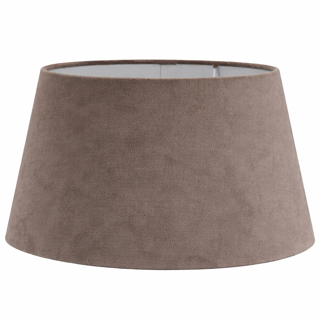 Lampenkap taupe halfhoog Royal velvet 7352