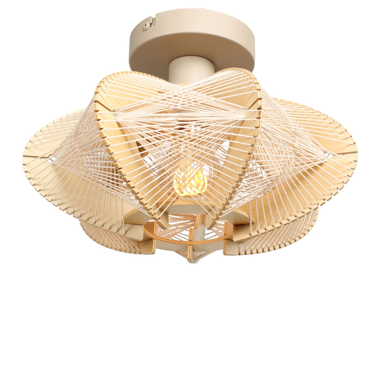 Plafondlamp naturel Jessica Ø30cm