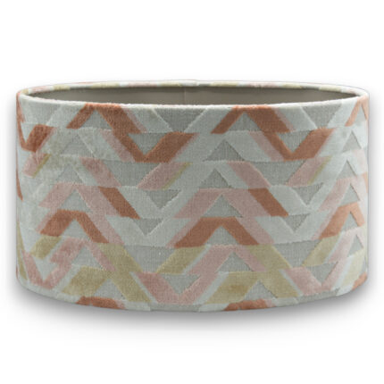 Lampenkap fluweel cilinder ovaal blossom