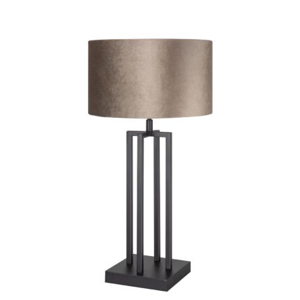 Tafellamp zwart Modena H58cm
