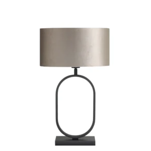 Tafellamp zwart Verona H58cm