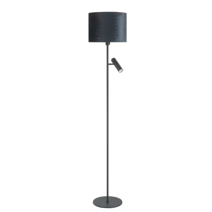 Vloerlamp zwart Trend met lampenkap