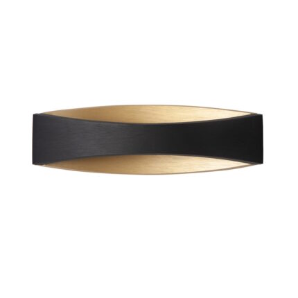 Wandlamp LED zwart goud Medusa 25cm