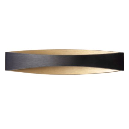 Wandlamp LED zwart goud Medusa 35cm