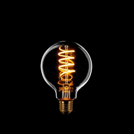 LED Lamp E27 Globe 80mm helder-dimbaar 4W-2200K