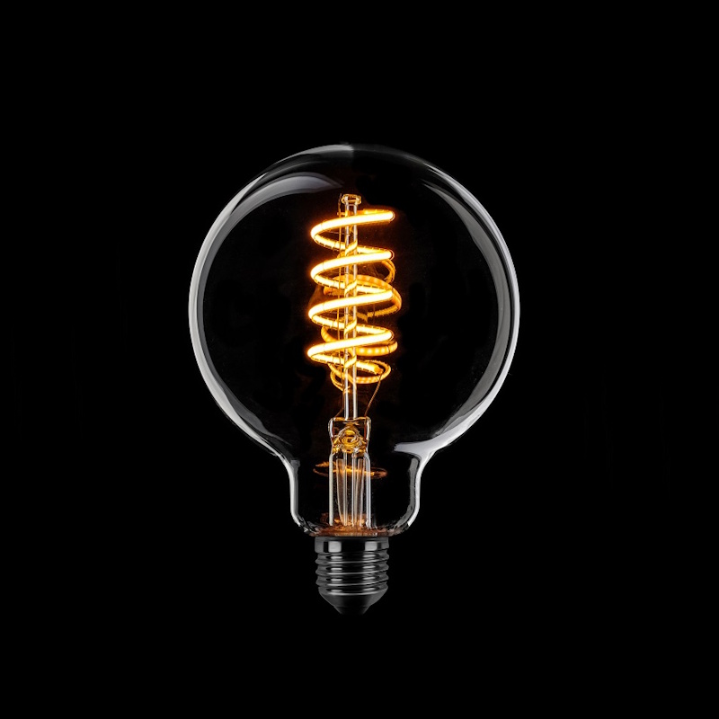 LED Lamp E27 Globe 80mm helder-dimtone 6W 2200-2700K